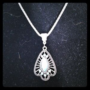 Faux Turquoise Necklace